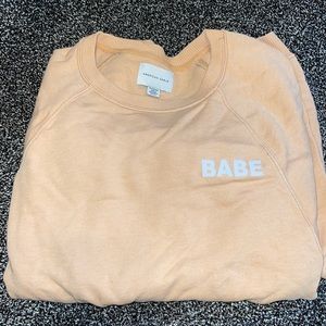 Cropped crew neck